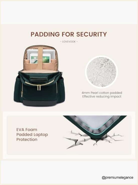 17 Inch Laptop Backpack for Women Waterproof Work Travel main image 5